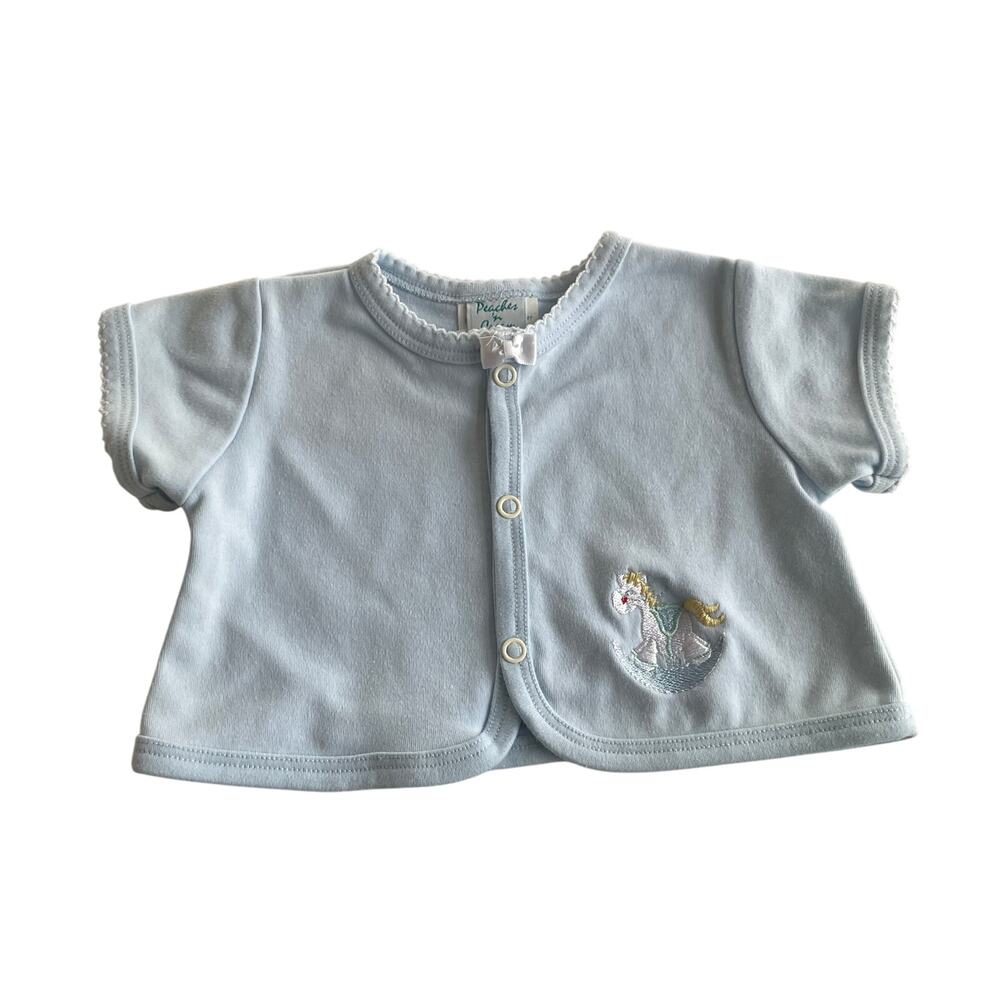 Peach 'n Cream Rocking Horse Cardigan - 6-9 Months